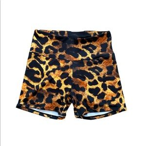 Cheetah print shorts